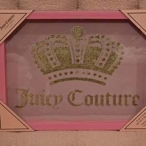 Juicy Couture Glittering Gold Crown Art Print